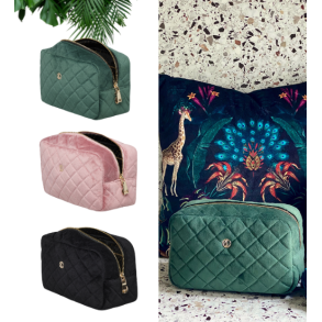 Maisie Velour Toilettaske