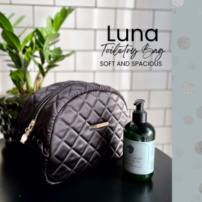 Luna - bløde toilettasker med flæse