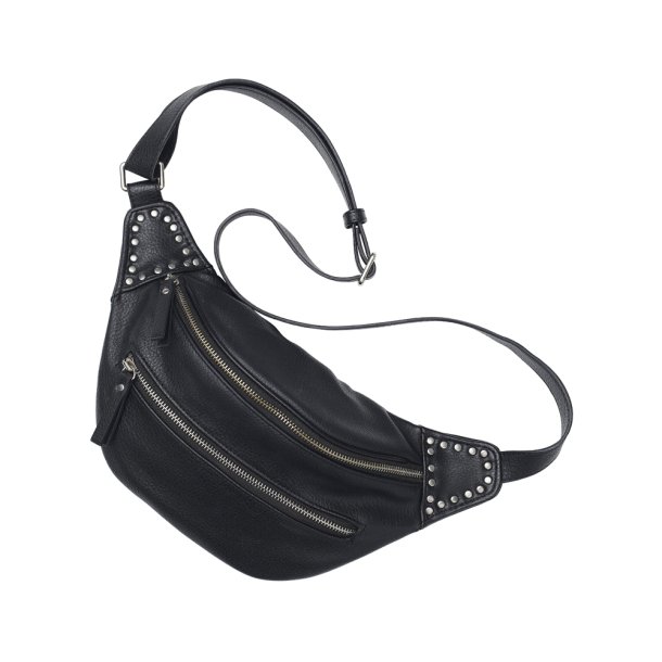 Bltetaske, Sort med slvnitter, Lola