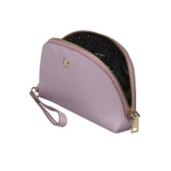 Saga kosmetiktaske/clutch med rem - Pastelfarver
