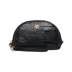 Saga kosmetiktaske med rem - Krokodille-prgning