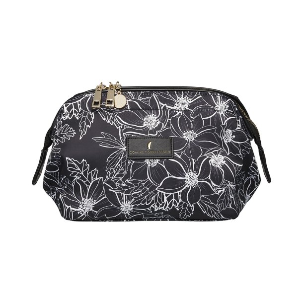 Kosmetiktaske, Mia, kraftig nylon med print