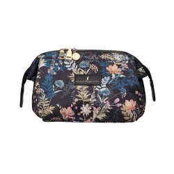 Kosmetiktaske, Mia, kraftig nylon med print