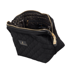 Toilettaske, Mia, Quiltet Vegansk Ruskind