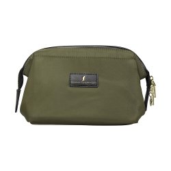 Toilettaske, Mia, Olivengrn nylon