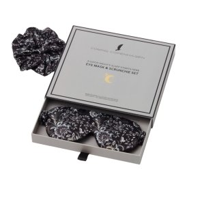 Sovemaske & scrunchie i gaveske, Paloma, Midnight Paisley