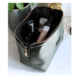 Toilettaske, Mia, Grn nylon