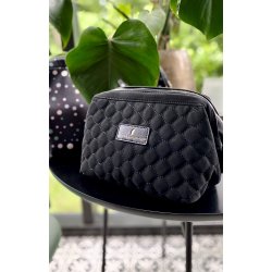 Toilettaske, Mia, Quiltet Vegansk Ruskind