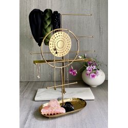 Hrklemme med sten, Violet, Coral Moon, 9 cm.