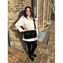 Stor Sort Crossbodytaske, Manon