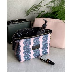 Kosmetiktaske, Mia, kraftig nylon med print