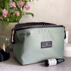 Toilettaske, Mia, Grn nylon