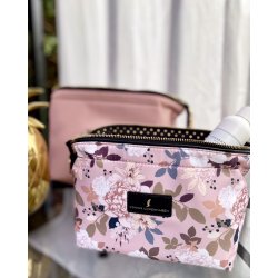 Kosmetiktaske, Mia, kraftig nylon med print