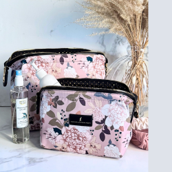 Toilettaske, Mia, Peonies on Pink