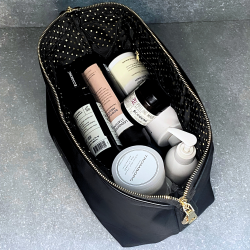 Toilettaske, Mia, Olivengrn nylon