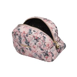 Stor Toilettaske, blomstret med flser, Luna