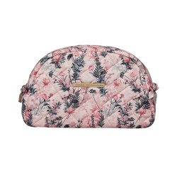 Stor Toilettaske, blomstret med flser, Luna