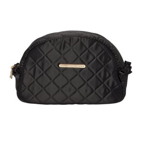 Stor Toilettaske, ensfarvet med flser, Luna