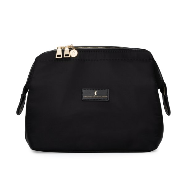 Toilettaske, Mia, Sort nylon