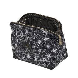 Toilettaske, Stor, Mia, Kraftig nylon med print