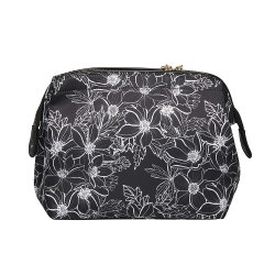 Toilettaske, Stor, Mia, Kraftig nylon med print