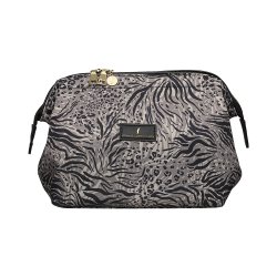Toilettaske, Stor, Mia, Kraftig nylon med print