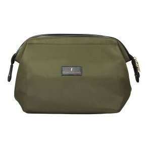 Toilettaske, Mia, Olivengrn nylon